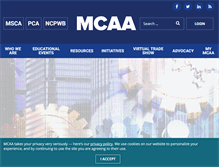 Tablet Screenshot of mcaa.org